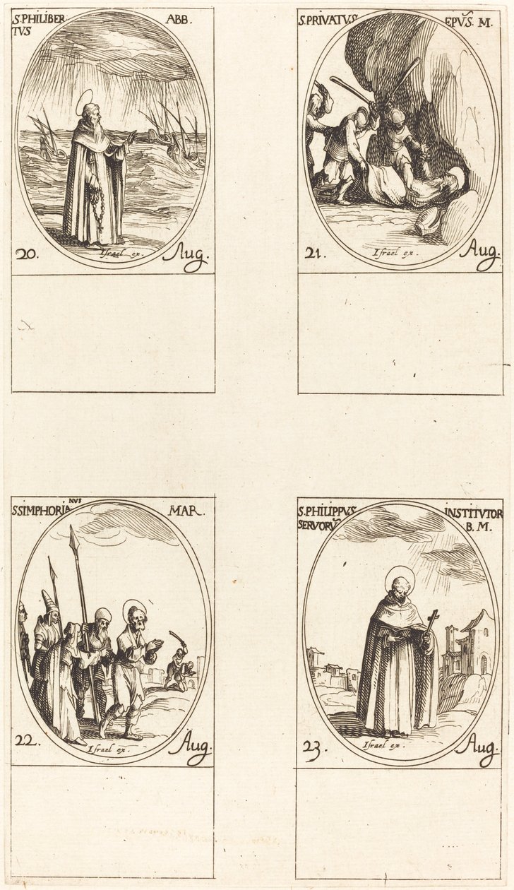 Aziz Philibert, Başrahip; Aziz Özel; Aziz Senfoni; Aziz Philip by Jacques Callot