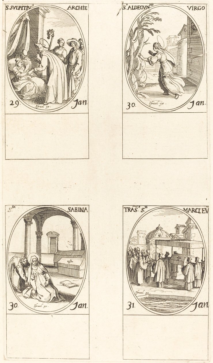 Aziz Sulpicius; Aziz Aldegondes; Aziz Sabina; St. Mark
