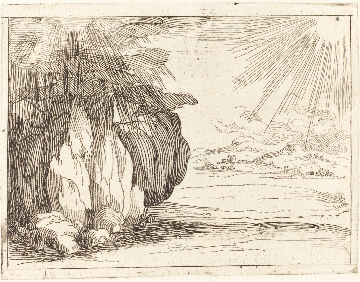 Güneş ve Yağmur. by Jacques Callot