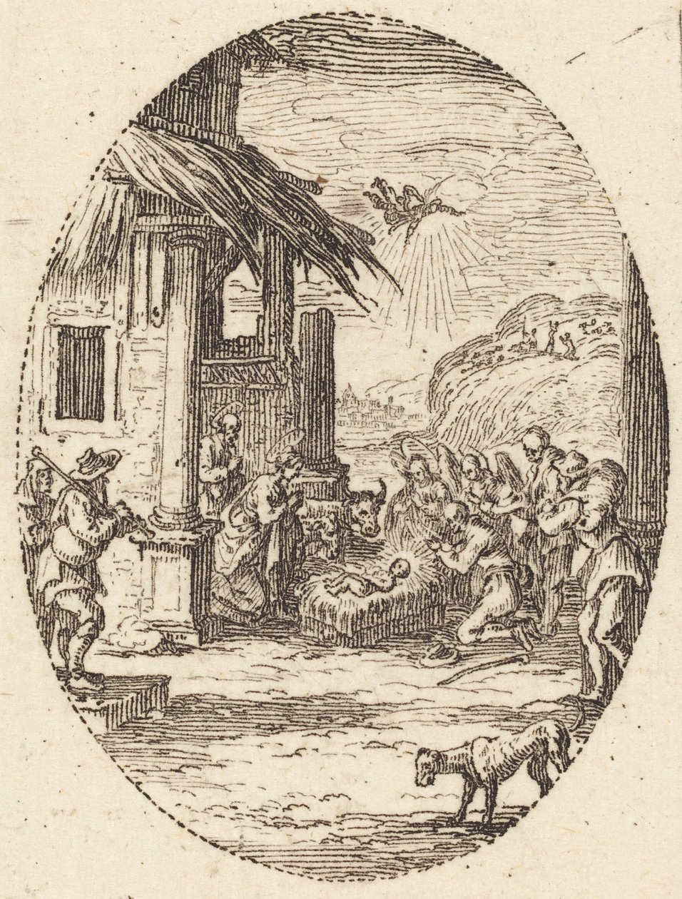 Çobanların Tapınması, c. 1631. by Jacques Callot