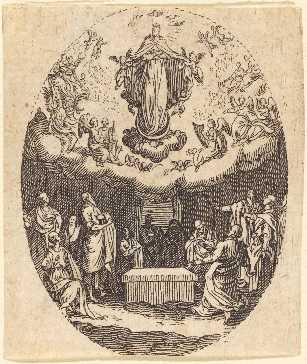 Cherubin ile Varsayım by Jacques Callot