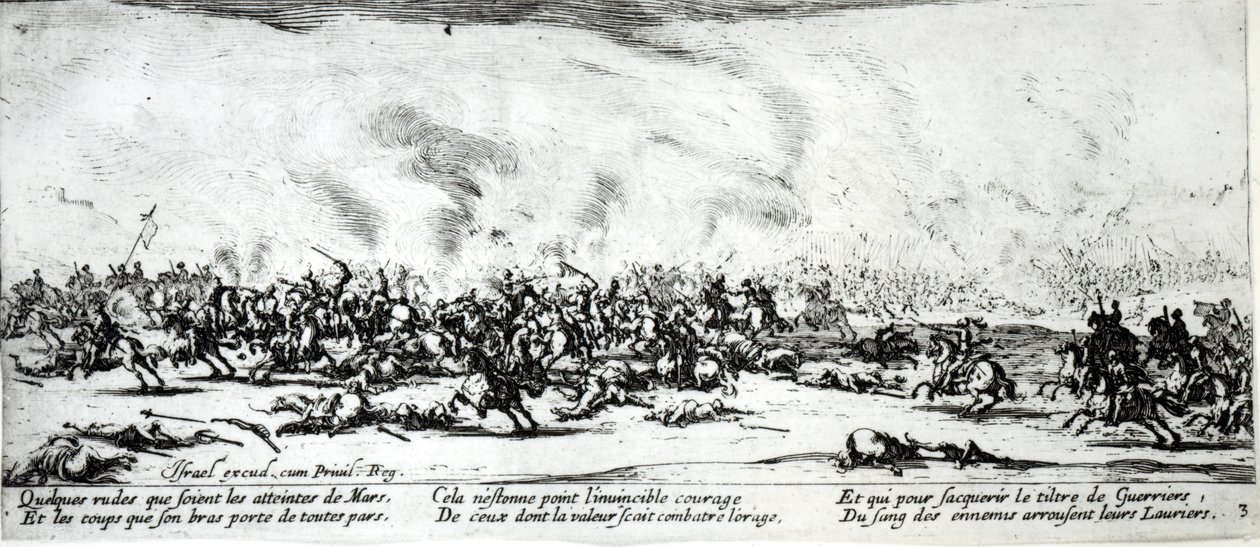 Savaş, İsrail Henriet (c.1590-1661) 1633 tarafından oyulmuş 