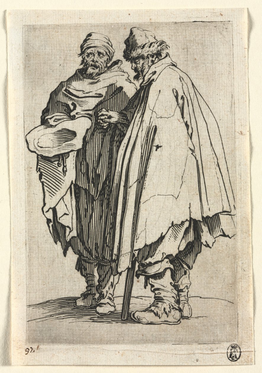 Dilenciler: Kör Adam ve Arkadaşı by Jacques Callot