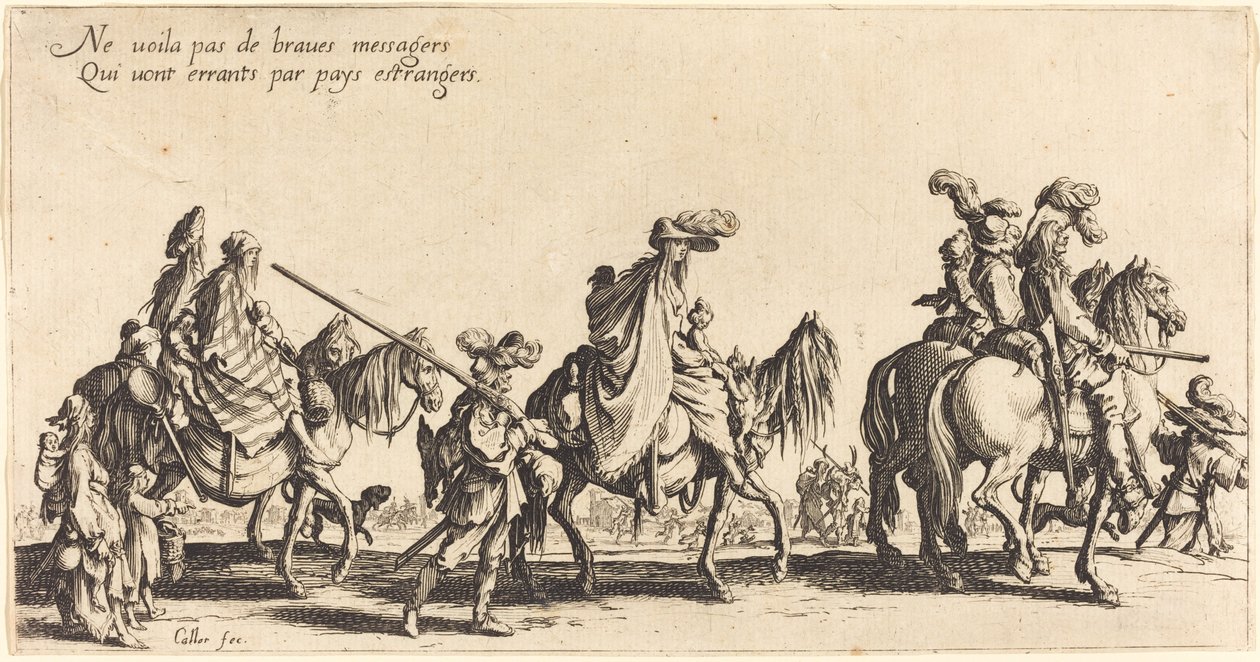 Yürüyen Bohemyalılar: Öncü by Jacques Callot