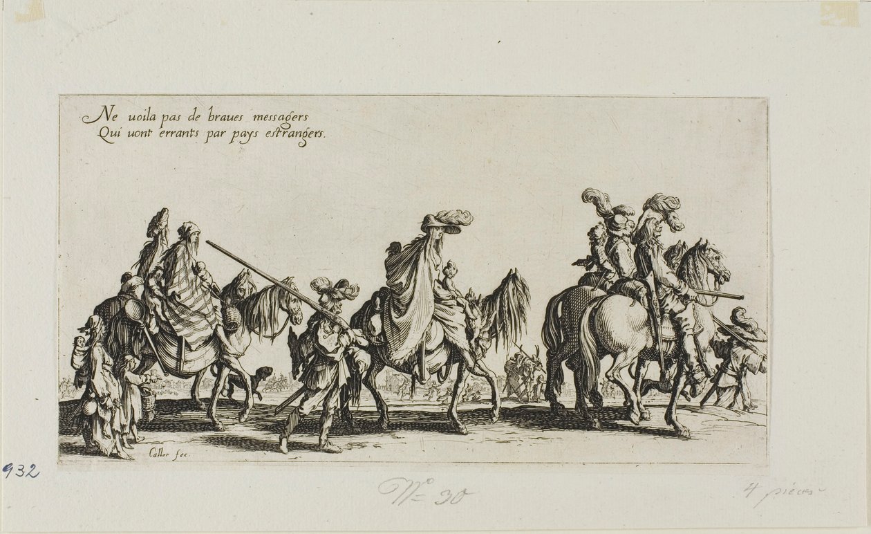 Bohemyalılardan Yürüyen Bohemyalılar by Jacques Callot