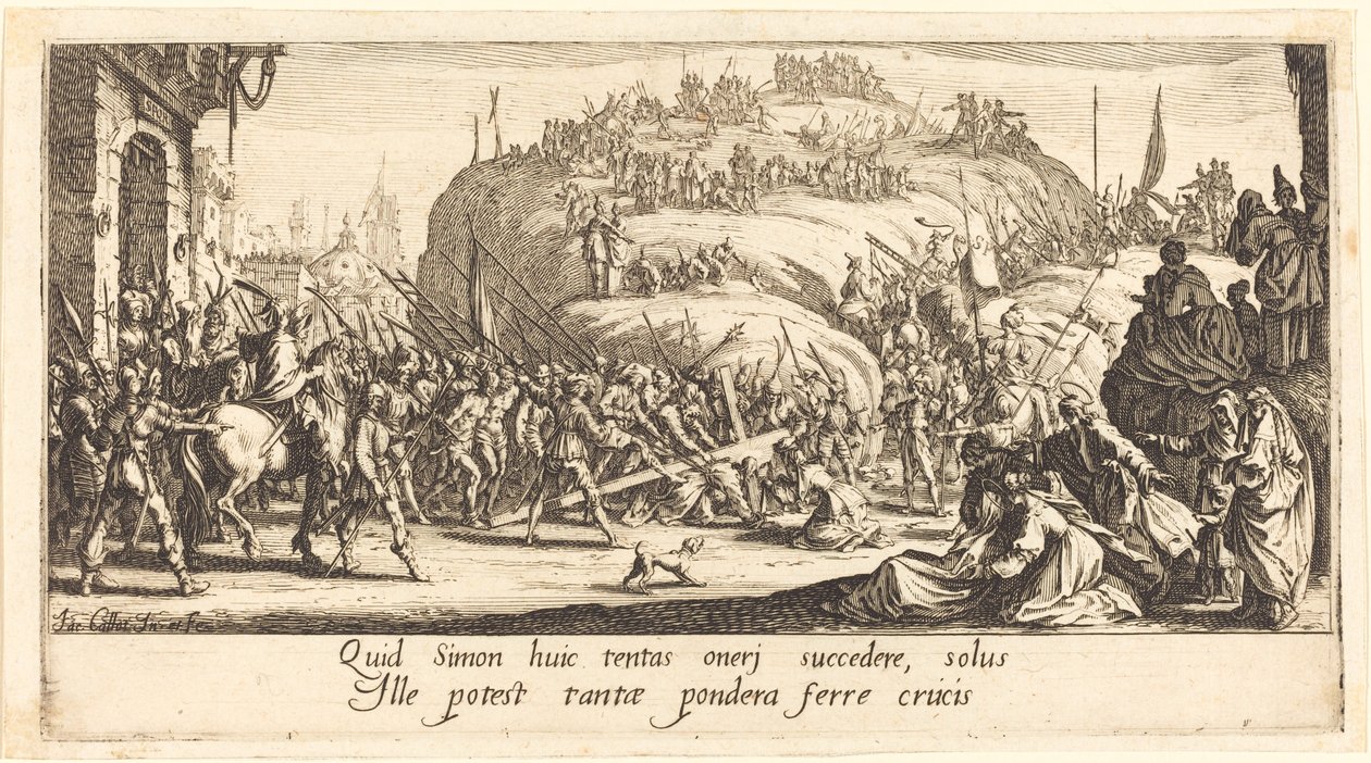 Haçın Taşınması by Jacques Callot