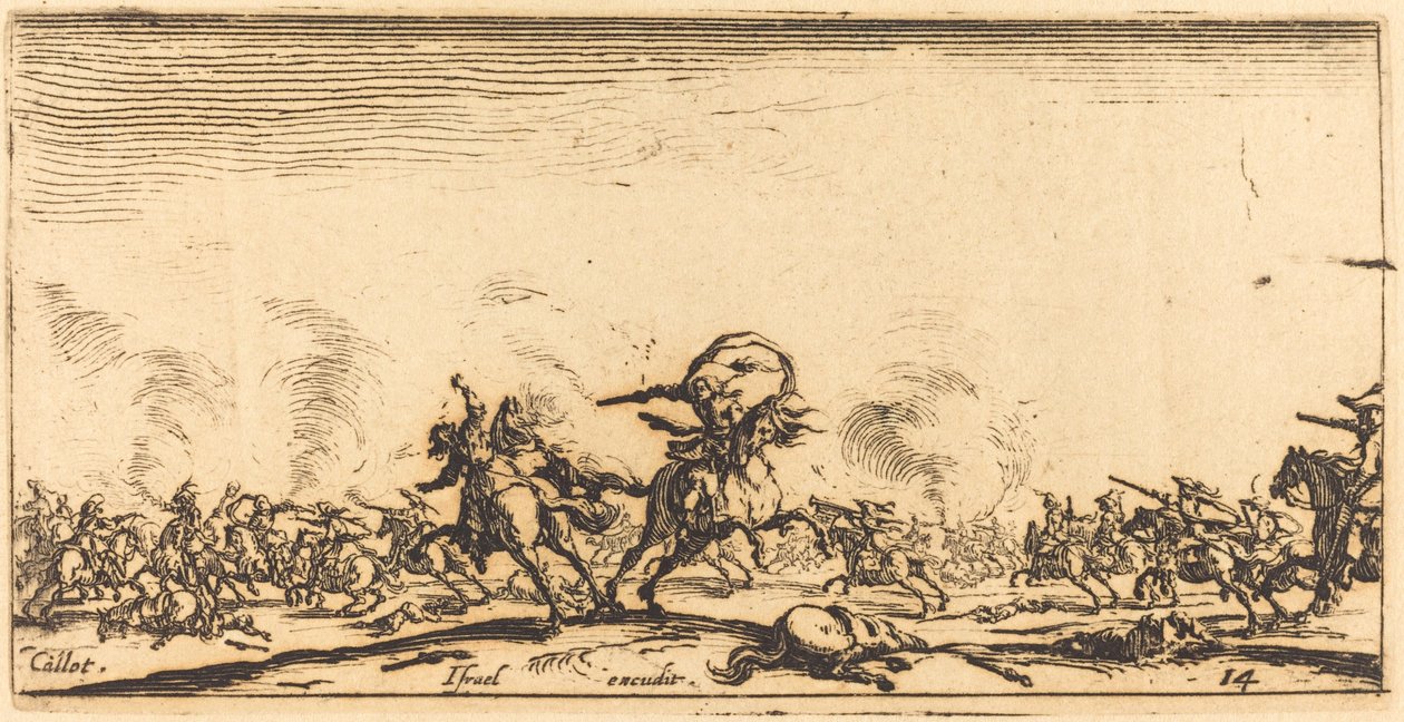 Tabancalı Süvari Savaşı by Jacques Callot