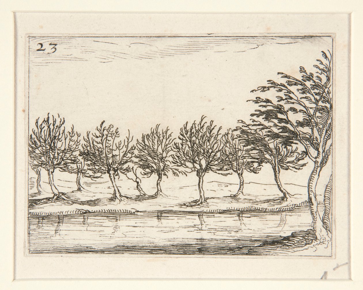 Suyun Kenarındaki Sütunlar - hayır. diziden 23 by Jacques Callot