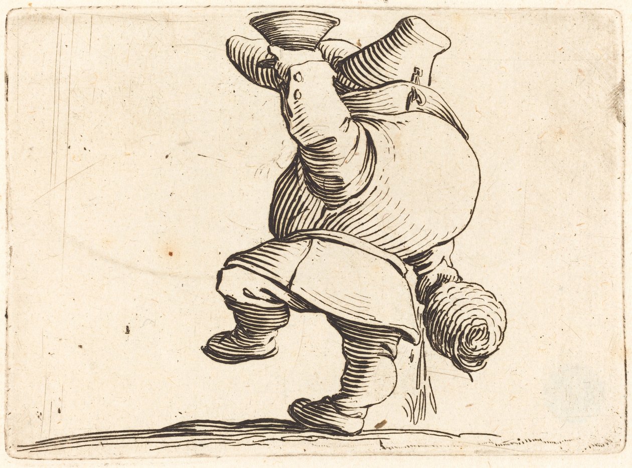 İçen, Arkadan Görünüm by Jacques Callot