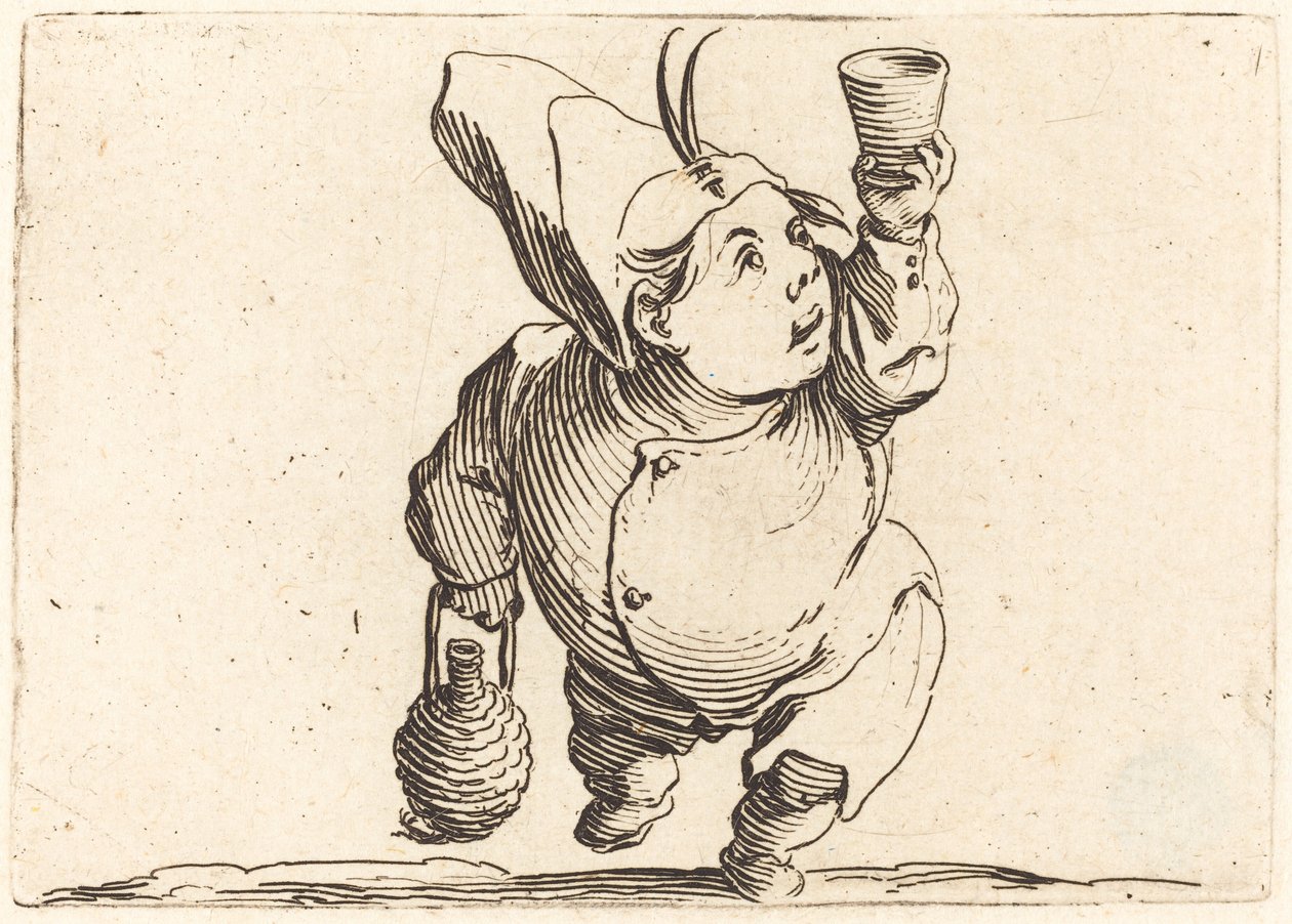 İçici, Önden Görünüm, c. 1622. by Jacques Callot