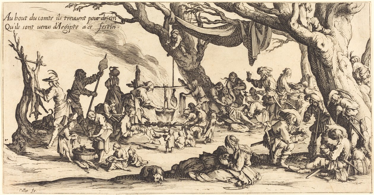 Bohemyalıların Bayramı by Jacques Callot