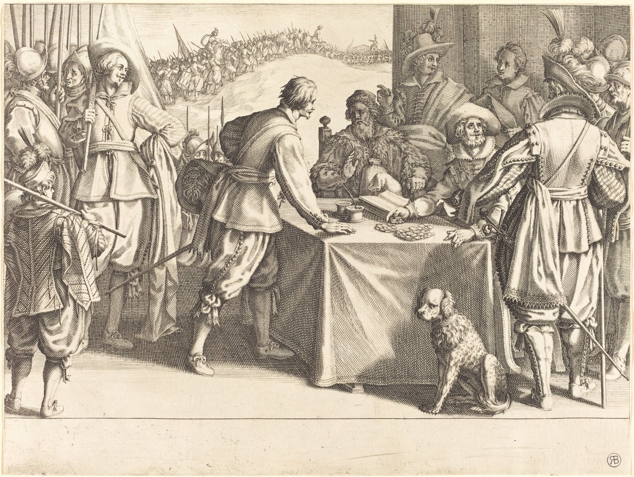 Askerlerin İşe Alınması by Jacques Callot