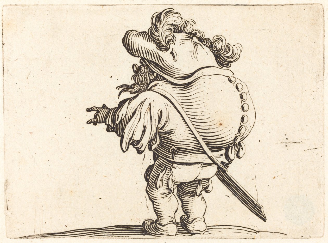 Tüylü Şapkalı Kambur by Jacques Callot