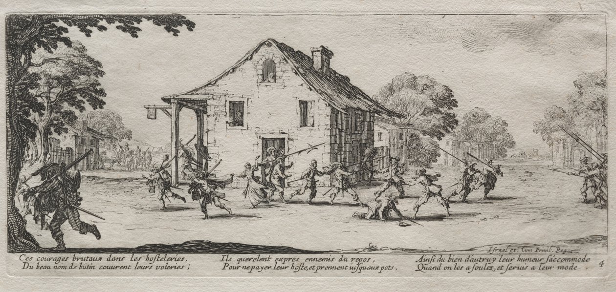 Savaşın Büyük Sefaletleri: Yağma by Jacques Callot
