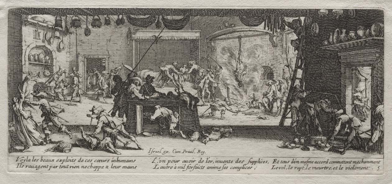 Savaşın Büyük Sefaletleri: Yağma by Jacques Callot