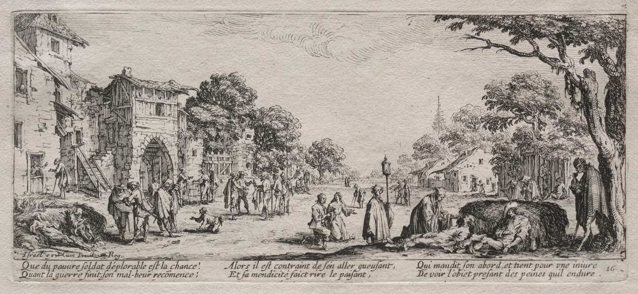 Savaşın Büyük Sefaletleri: Dilenciler ve Ölenler by Jacques Callot