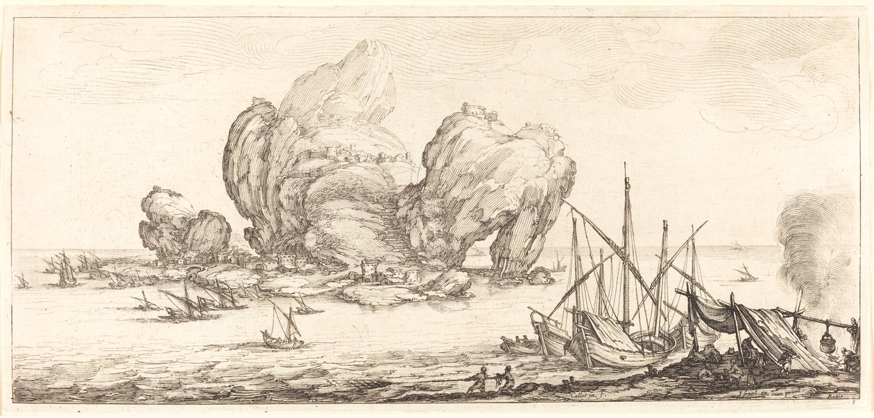 Büyük Kaya, muhtemelen c. 1630. by Jacques Callot