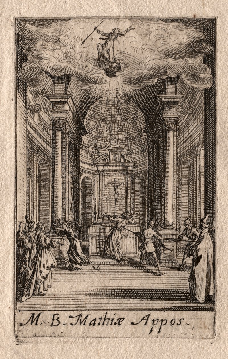 Havarilerin Şehitliği: Aziz Matthias. by Jacques Callot