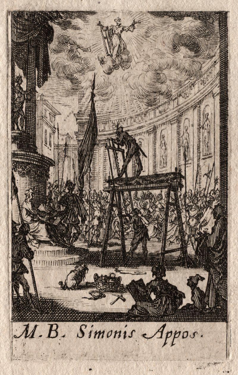 Havarilerin Şehitliği: St. Simon by Jacques Callot