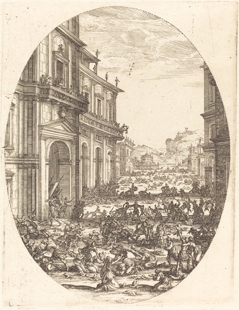 Masumların Katliamı, c. 16181620. by Jacques Callot