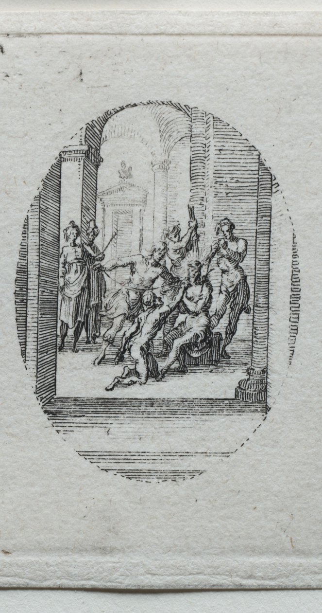 Tutkunun Gizemleri: Dikenlerle Taçlanan İsa. by Jacques Callot