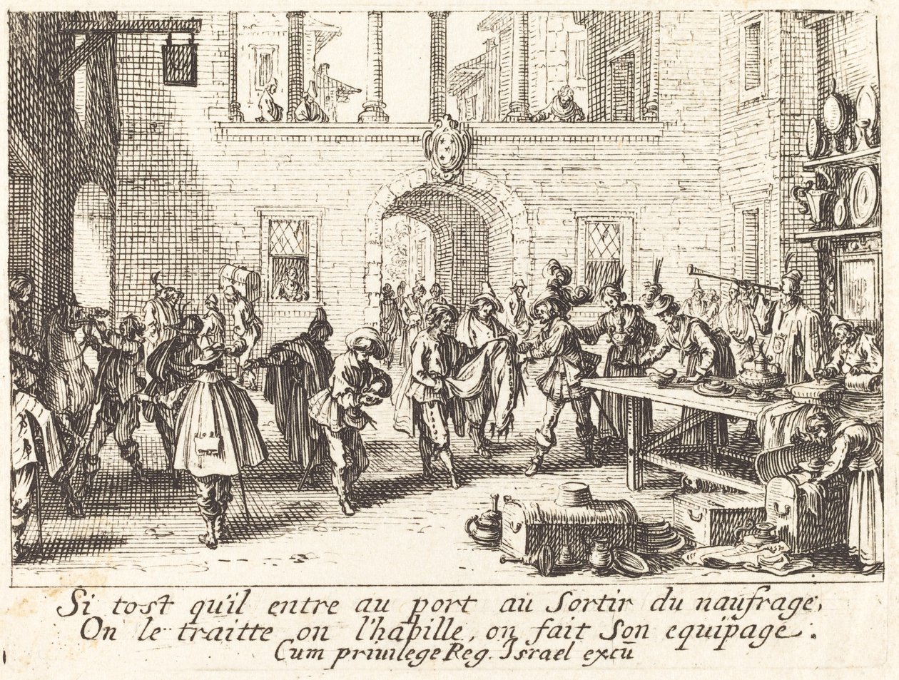 Ebeveynler Hediye Veriyor, 1635. by Jacques Callot