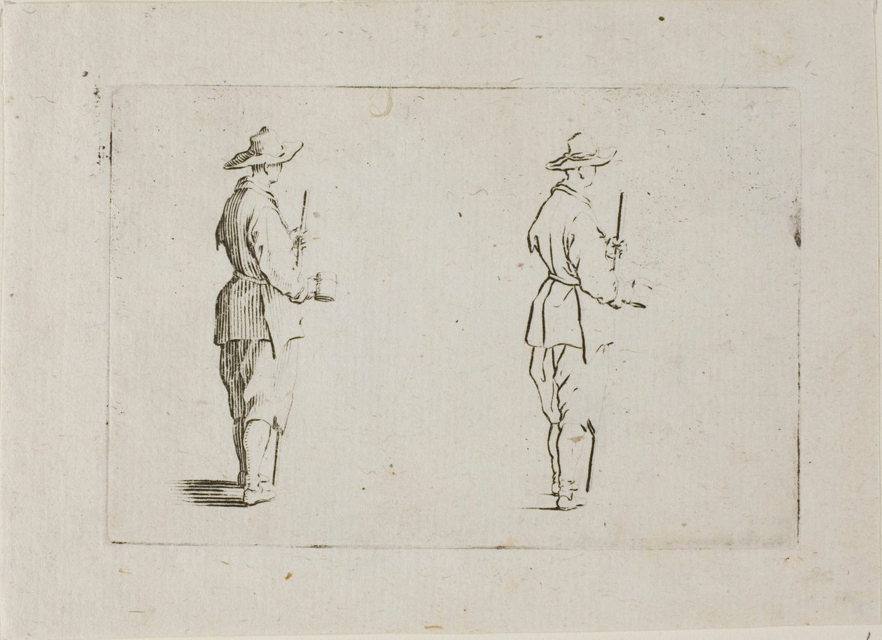 Kaprislerden Kadeh Tutan Köylü, by Jacques Callot