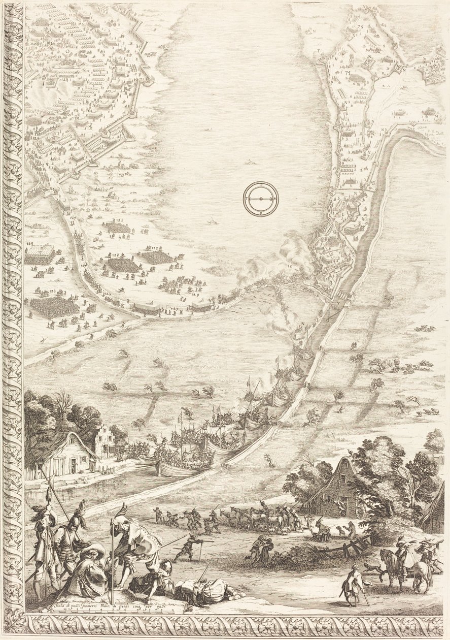 Breda Kuşatması [plaka 4/6], 16271628. by Jacques Callot