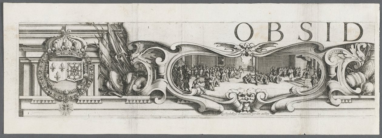 La Rochelle Kuşatması: Levha 1, 1628-1630. by Jacques Callot