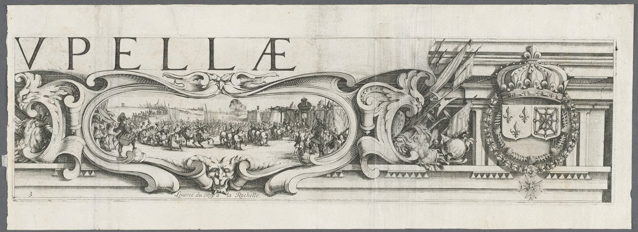La Rochelle Kuşatması: Levha 3, 1628-1630. by Jacques Callot