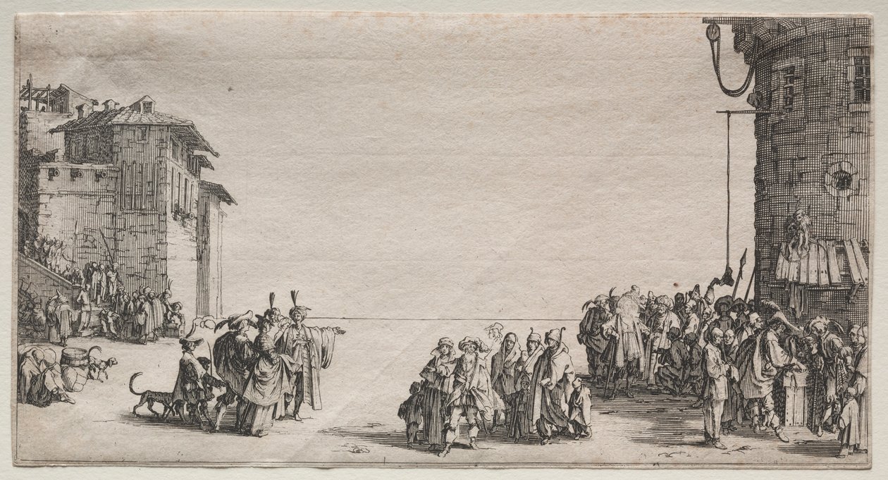 Köle Pazarı, 1629. by Jacques Callot