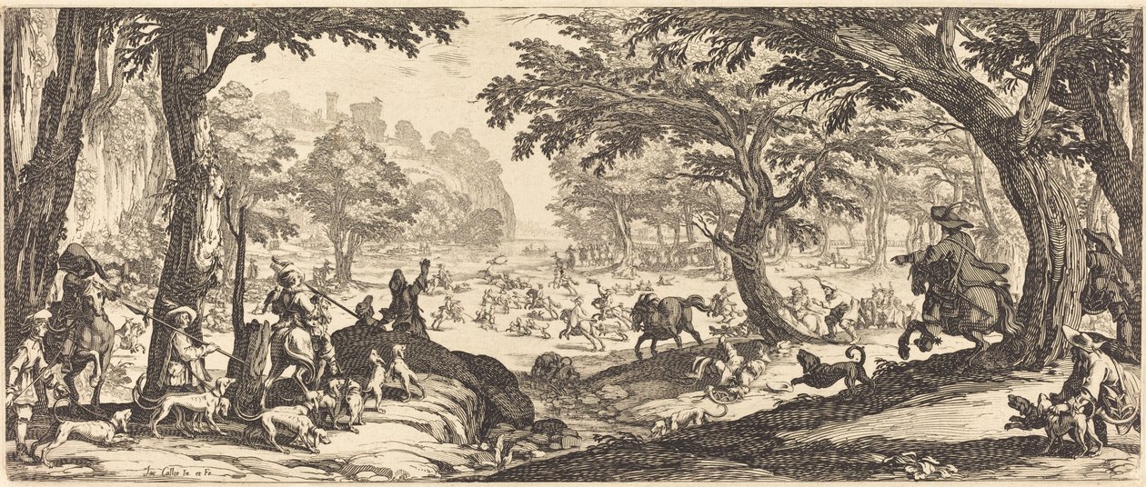 geyik avı by Jacques Callot