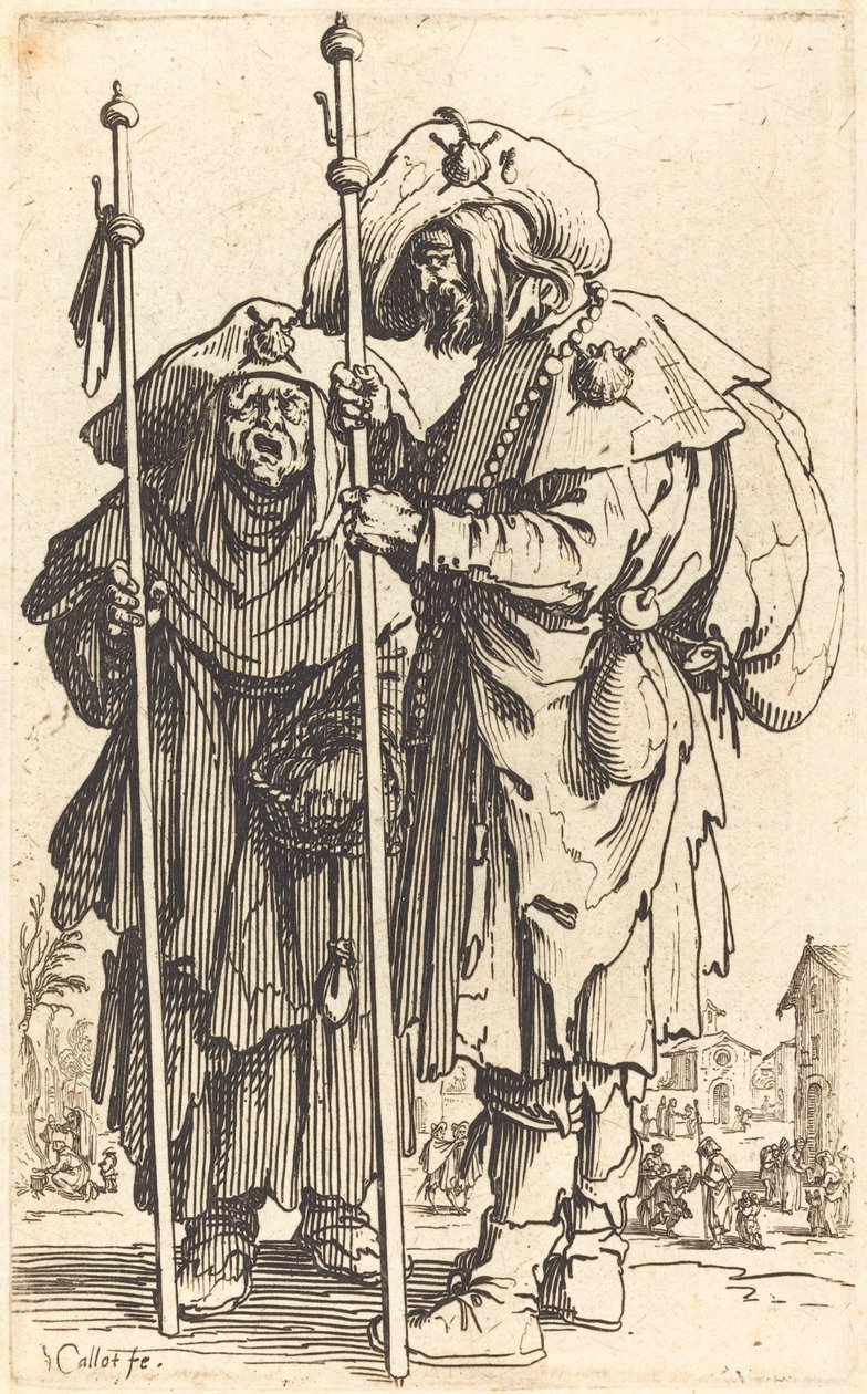 İki Hacı by Jacques Callot