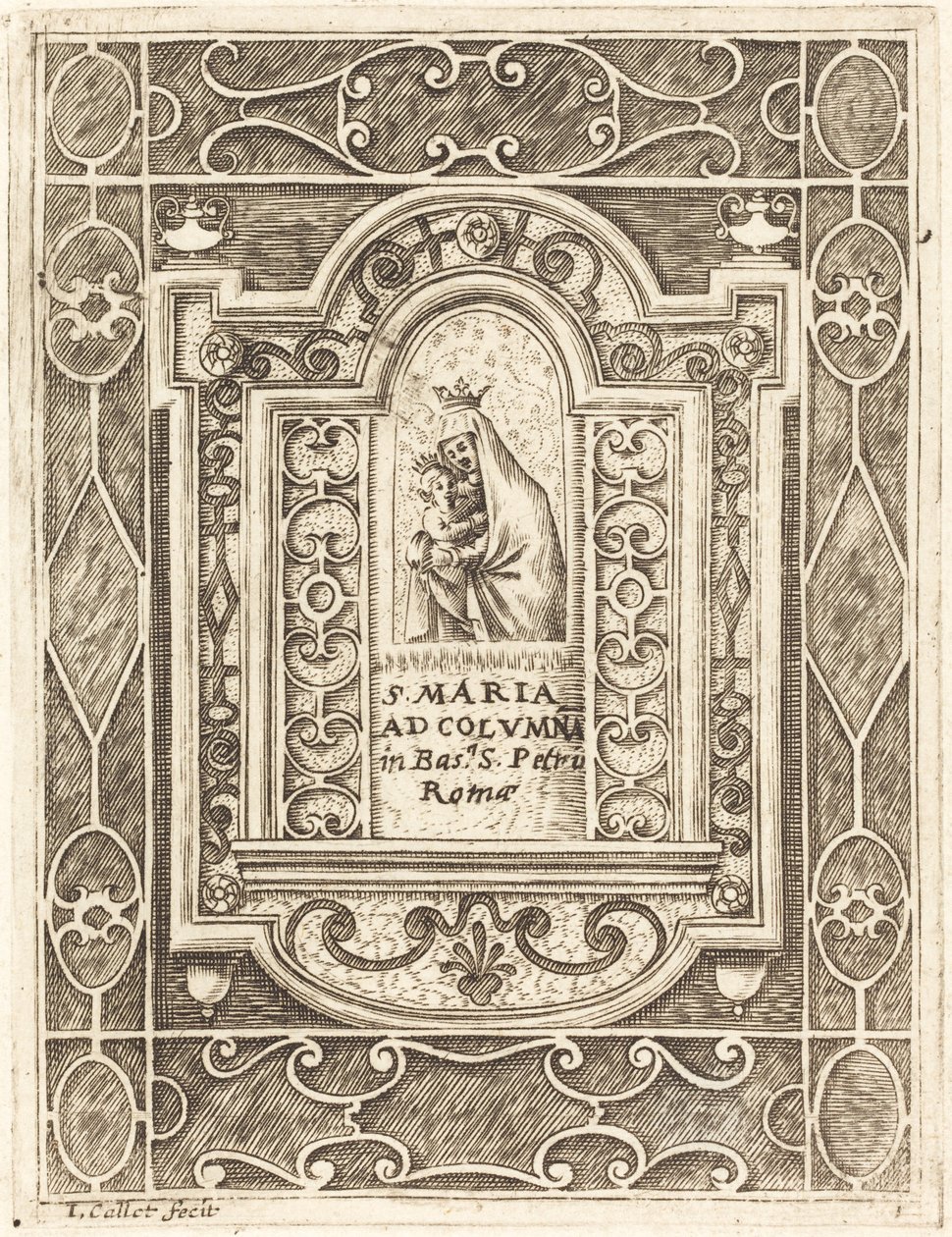 Sütundaki Bakire by Jacques Callot