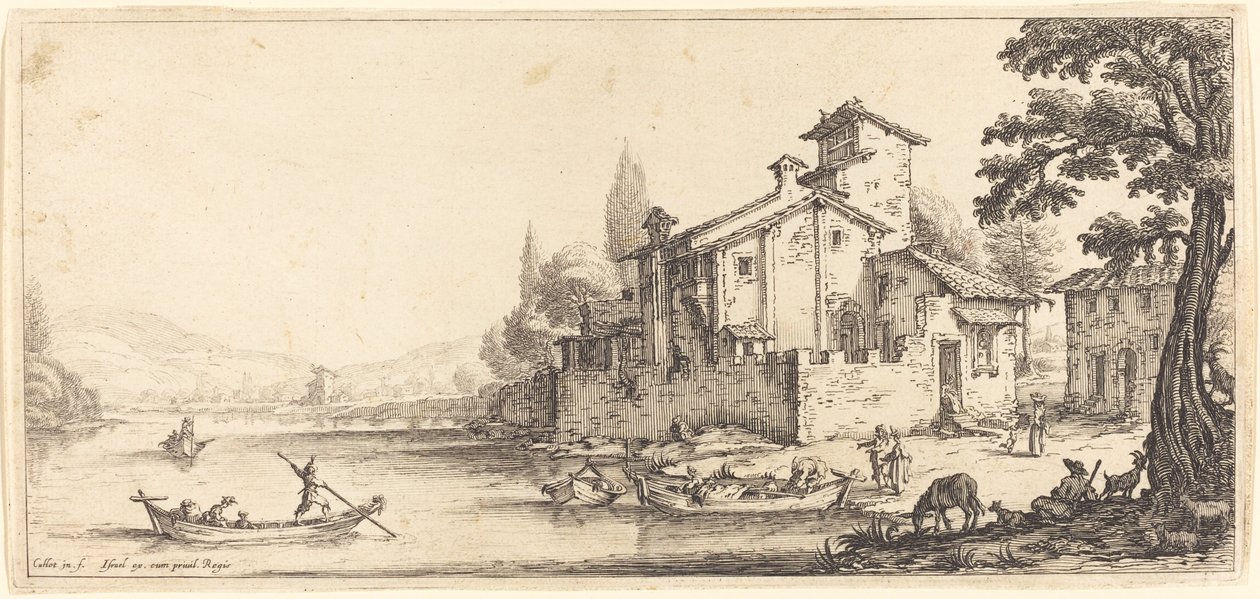 Suyun Yanında Yürüyüş by Jacques Callot