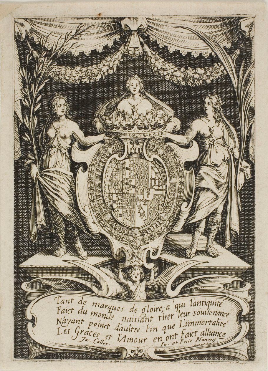Başlık Sayfası, Bariyerdeki Savaştan by Jacques Callot