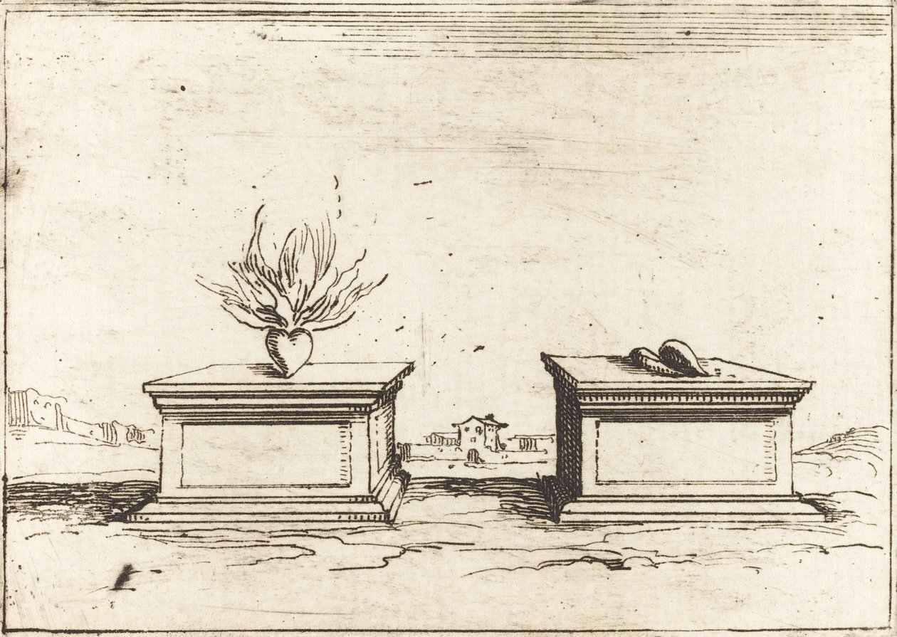 İki kalp by Jacques Callot