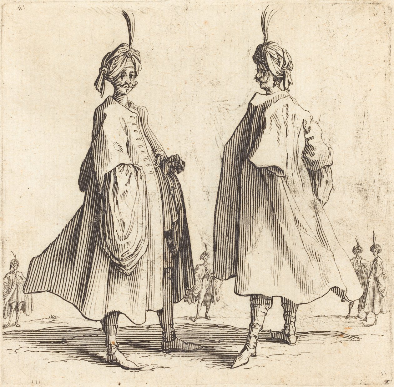 iki türk by Jacques Callot
