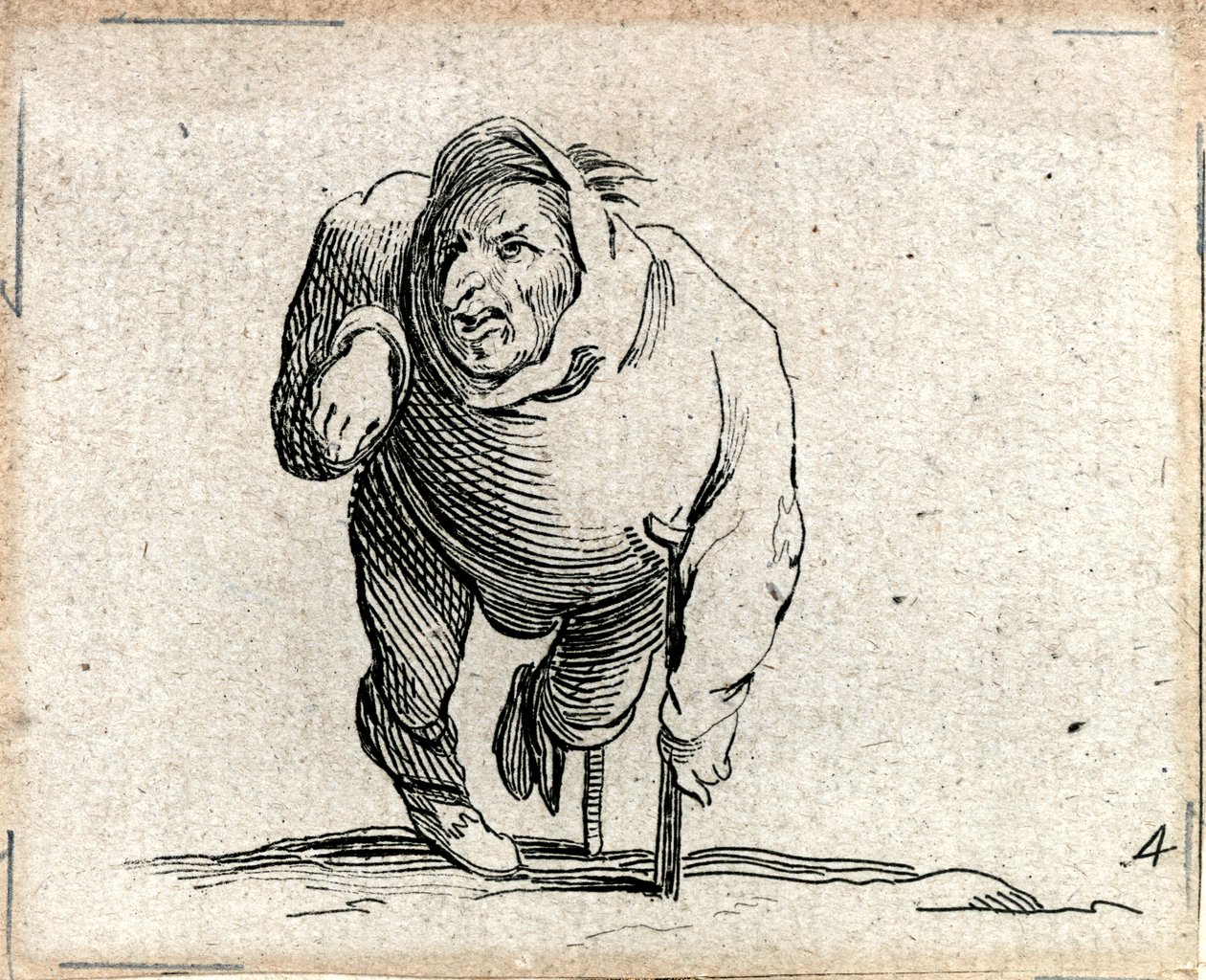 Varie Figure Gobbi ... (gravür) by Jacques Callot
