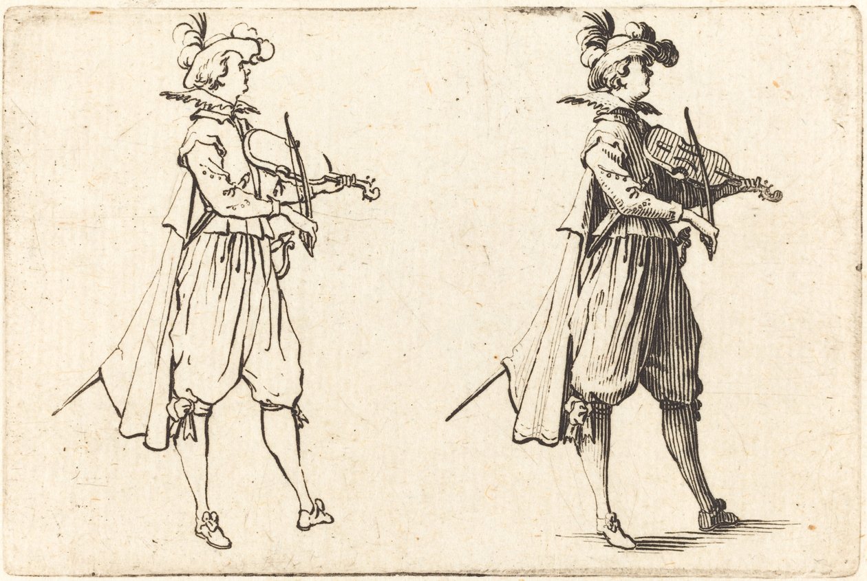 Kemancı, c. 1622. by Jacques Callot
