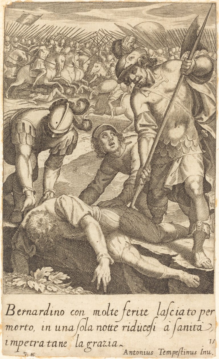 Bernardino by Jacques Callot after Antonio Tempesta