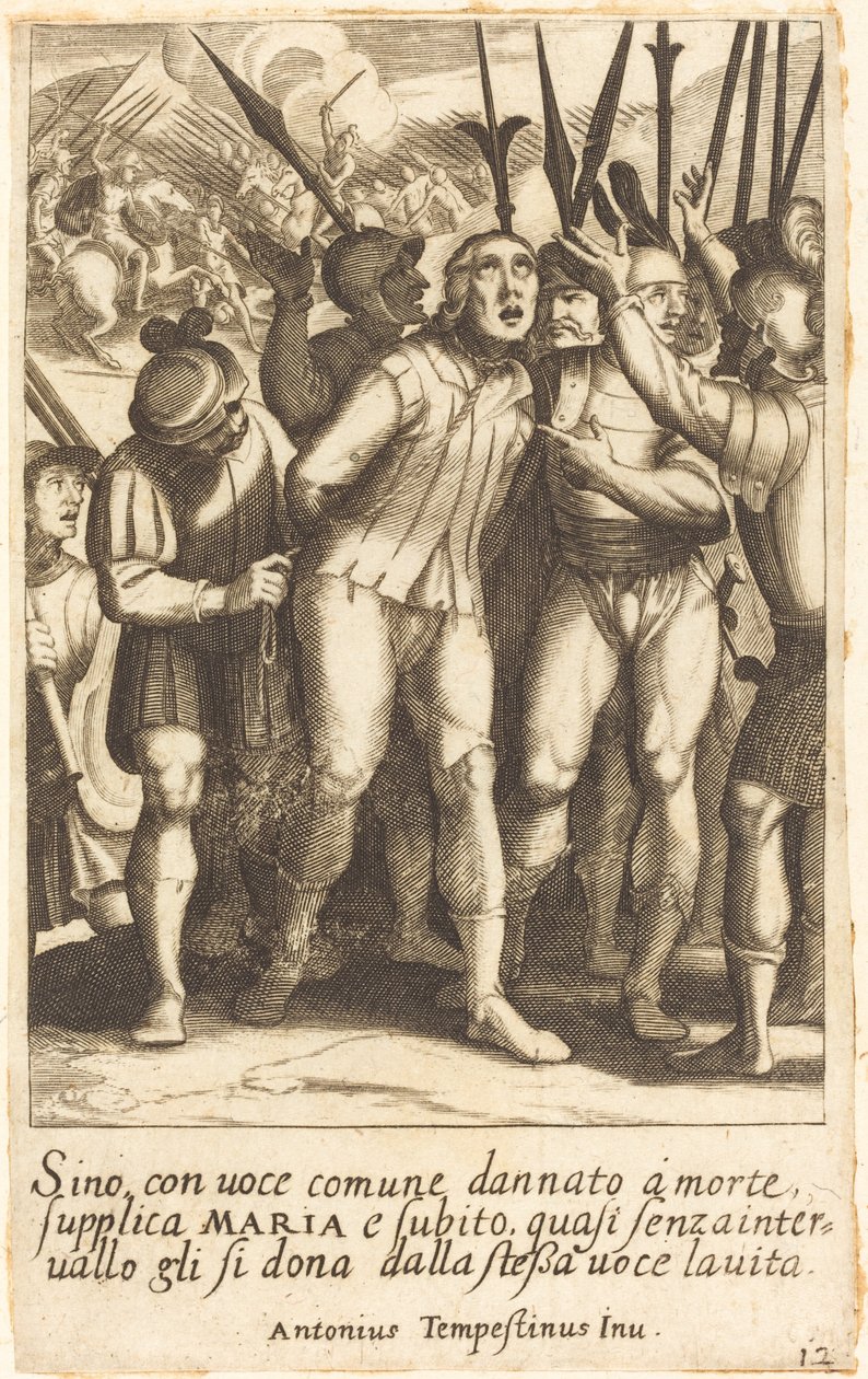 Çin by Jacques Callot after Antonio Tempesta
