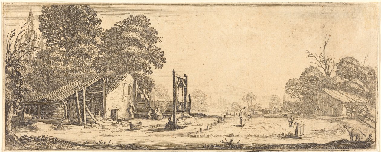 Bahçe by Jacques Callot or Follower of Jacques Callot
