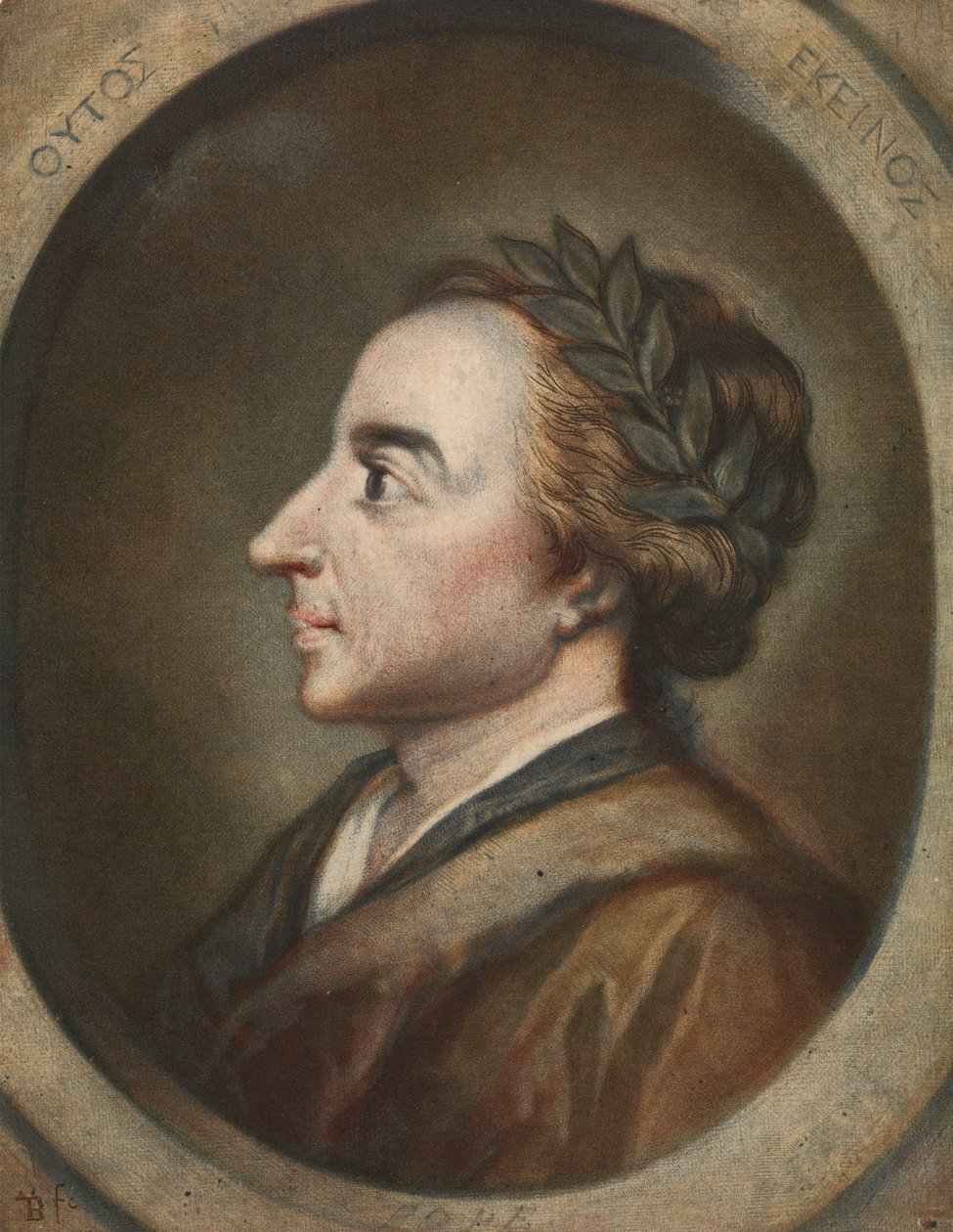 Alexander Papa, Şair 1744 by Jacques Christophe Le Blon