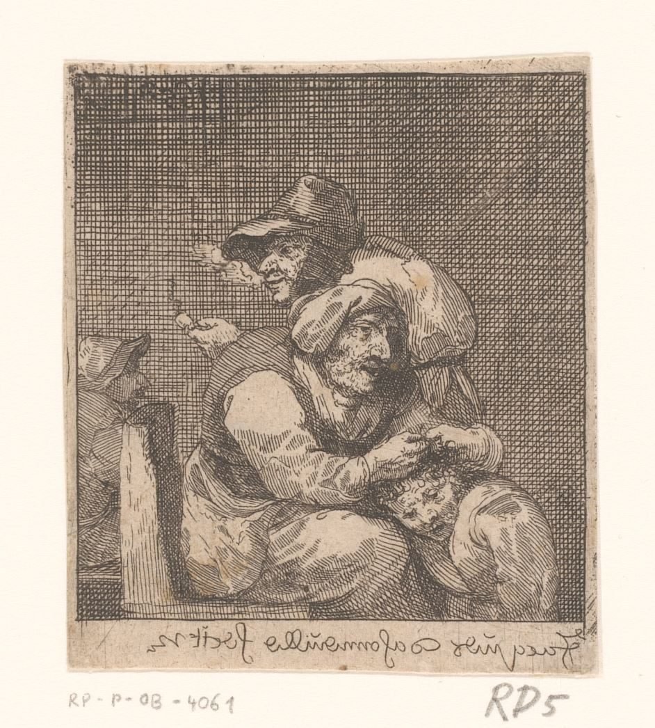 Bir çocuğun yaşlı bir kadın tarafından terk edilmesi by Jacques Dassonville (attributed to)
