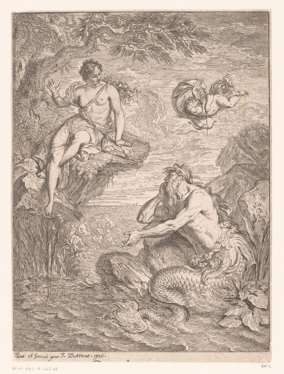 Glaucus ve Scylla by Jacques Dumont
