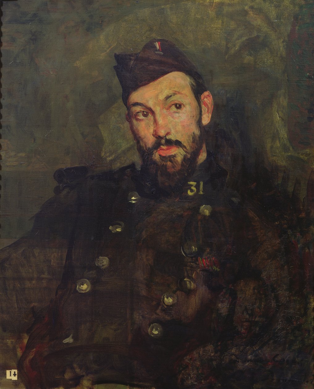Üniformalı Felicien Cacan, 1915 by Jacques Emile Blanche
