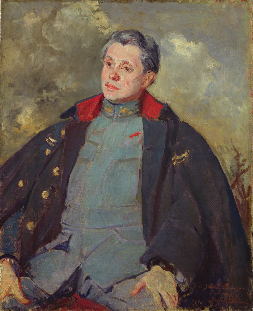 Joseph Paul-Boncour (1873-1972) üniformalı, 1916 by Jacques Emile Blanche