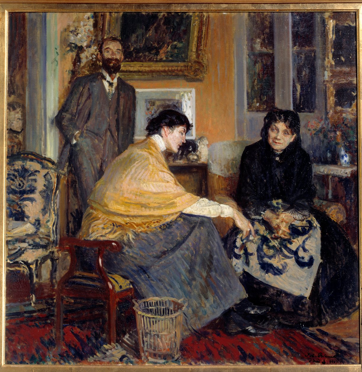 Bayan Ludovic Halevy, oğlu yazar Elie Halevy (1870-1937) ve Florence Halevy Jacques Emile (Jacques-Emile) Blanche (1861-1942) 20. yüzyıl Özel Koleksiyonu by Jacques Emile Blanche