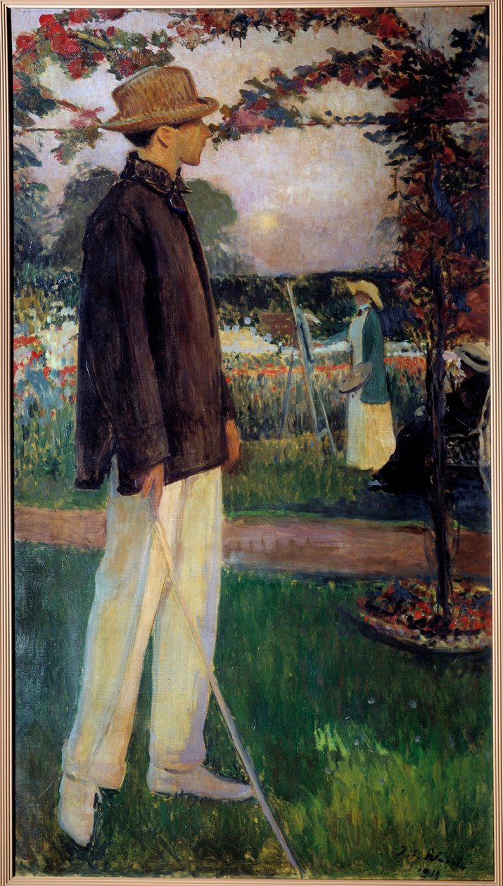 Jean Cocteau (1889-1963) Yazarının Ayaklarındaki Portre by Jacques Emile Blanche